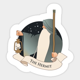 Tarot Arcana: The Hermit Sticker